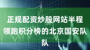 正规配资炒股网站半程领跑积分榜的北京国安队